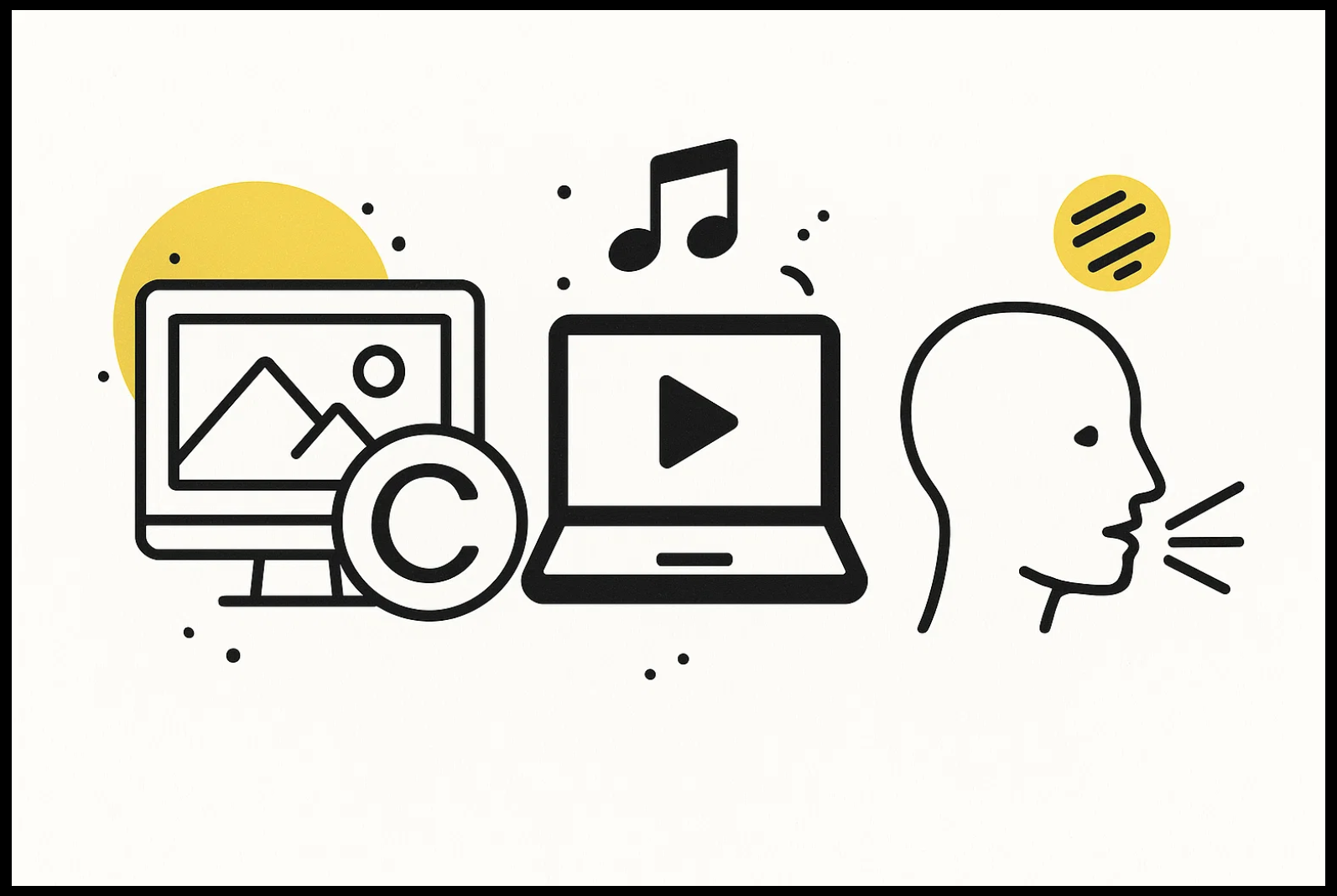 Images, sons, voix : que peut-on utiliser ?