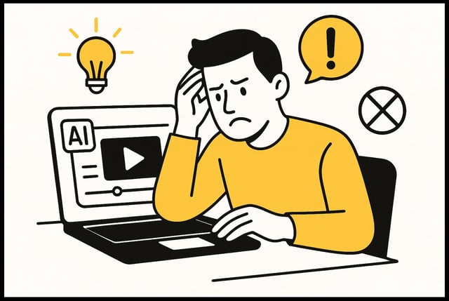 Les erreurs à éviter avec un générateur de vidéos IA