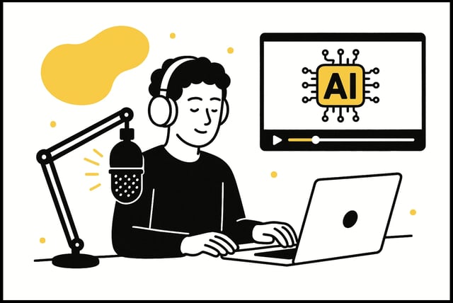 Créer un podcast vidéo sans caméra grâce à l’IA
