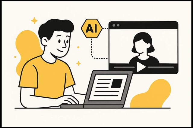 Comment transformer un article de blog en vidéo IA ?