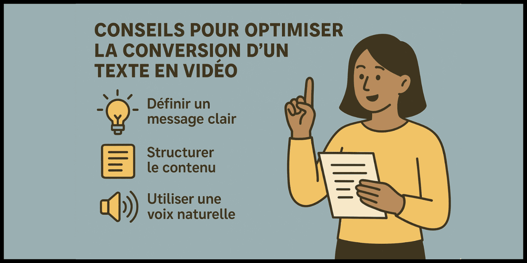 Conseils pour optimiser la conversion d’un texte en vidéo